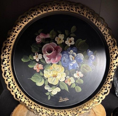 Vintage signed nashco toleware - vintage,